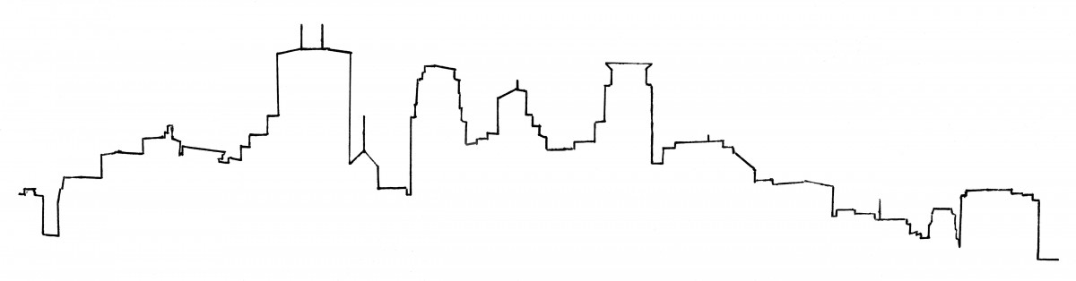 Minneapolis skyline drawing