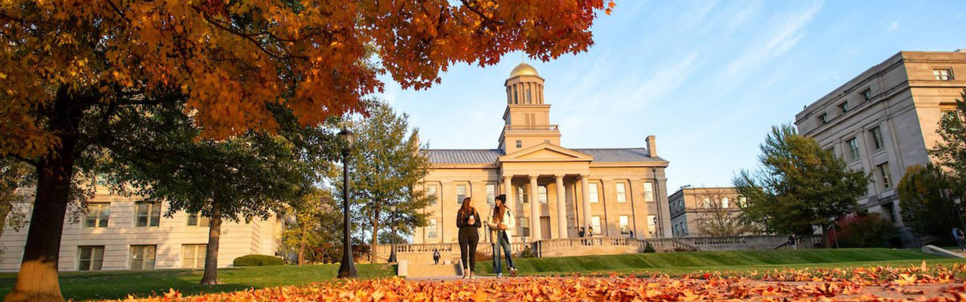 university of iowa campus in fall