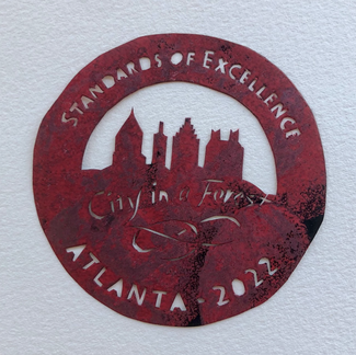 Deep red logo
