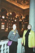 Barbara Wood &amp;amp; B. Eldridge at reception in Library of Congress